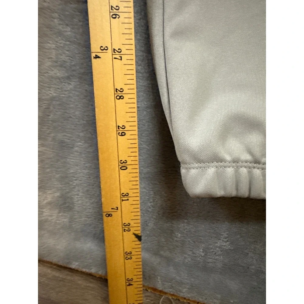 Under Armour Mens Gray Baseball Pants XL with Adidas Belt Tapered Elastic Cuff